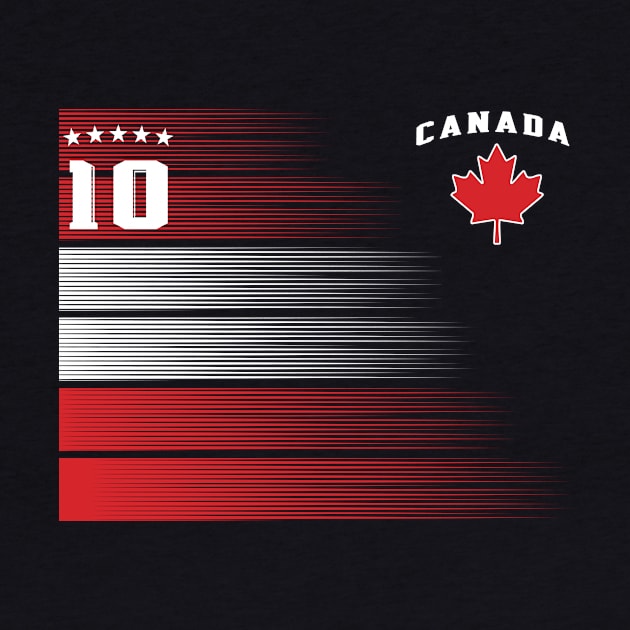 Canada Soccer Fans Jersey Canadian Flag Football Lovers by TeeBlade